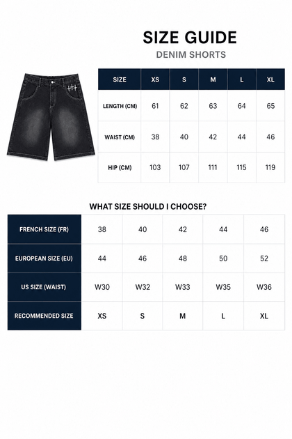 FADED BLACK JORTS - Purple Place