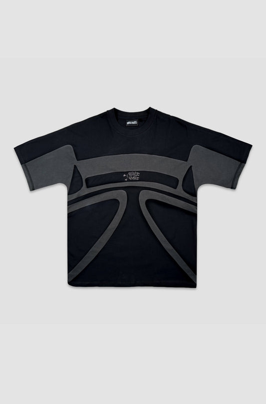 Hooking Tee - Black and Gray - Purple Place