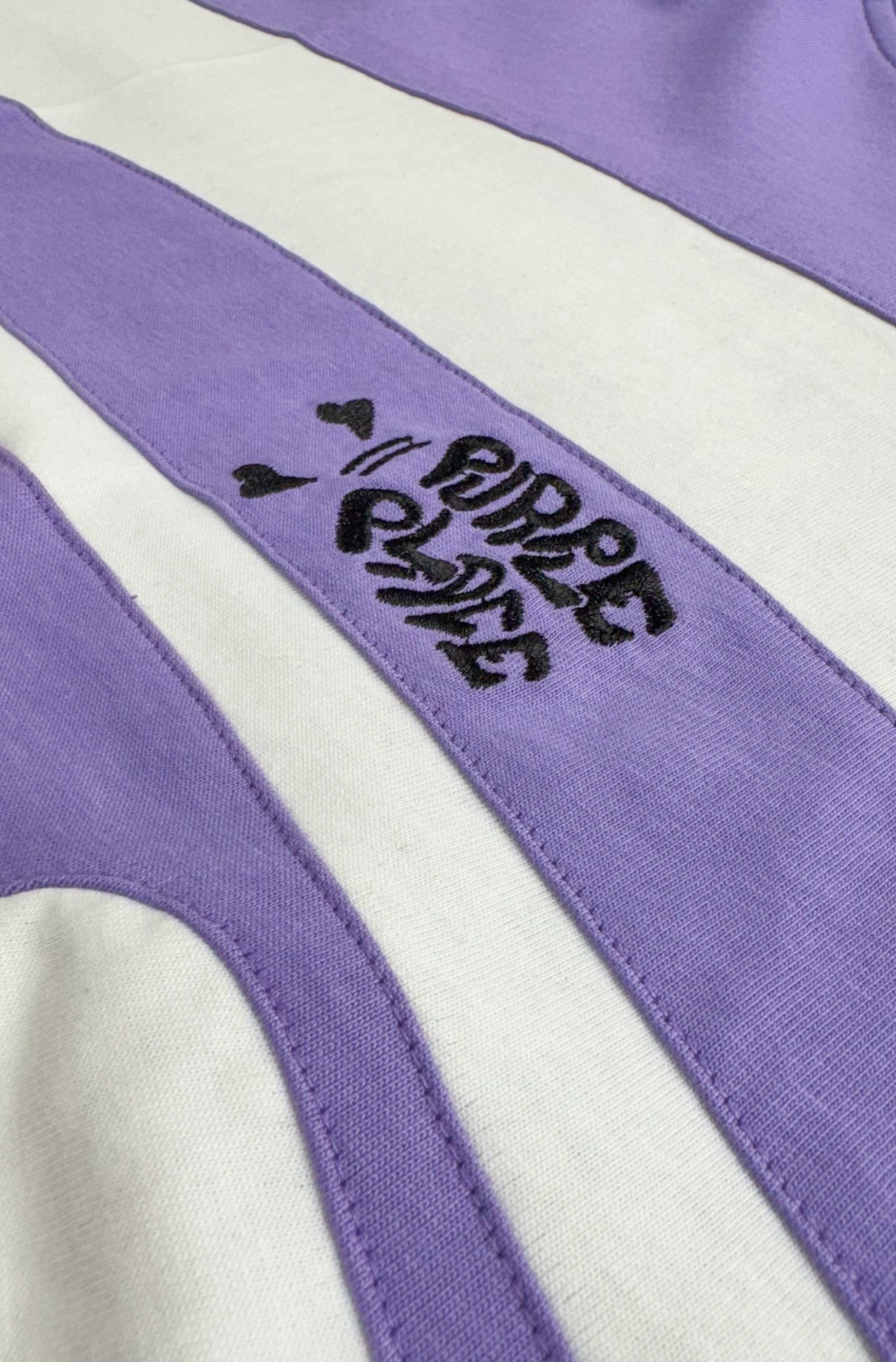 Hooking Tee - Purple and white - Purple Place