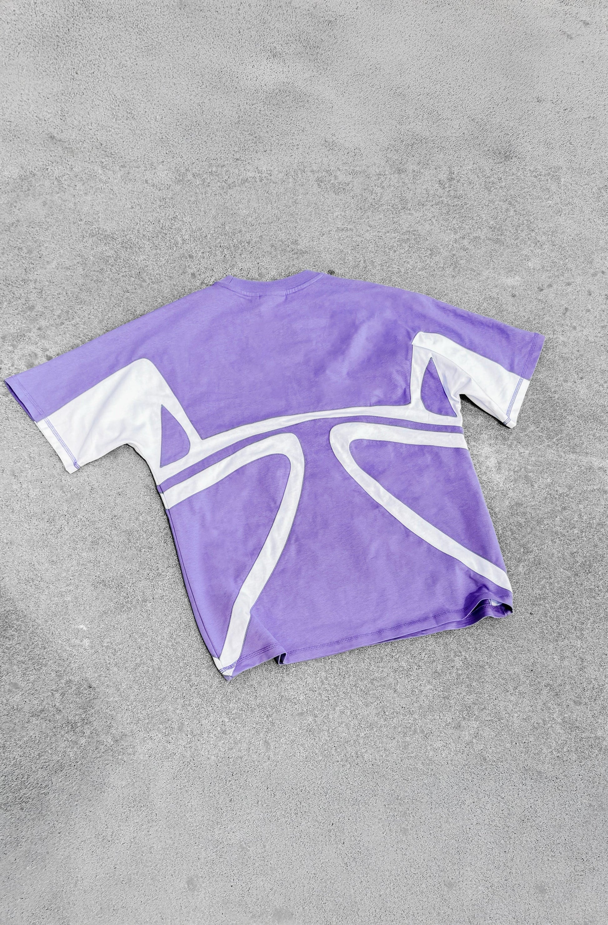 Hooking Tee - Purple and white - Purple Place