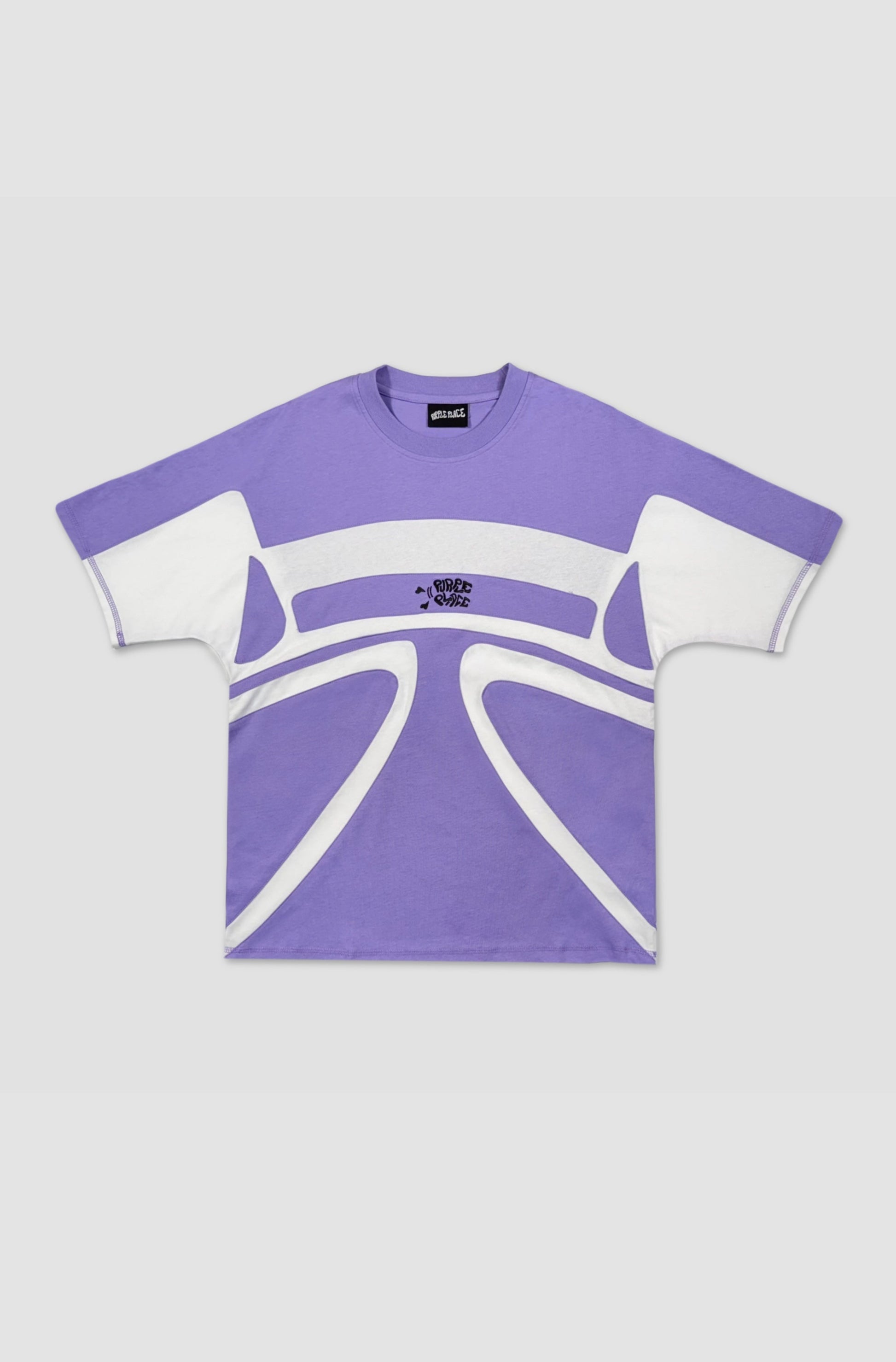 Hooking Tee - Purple and white - Purple Place