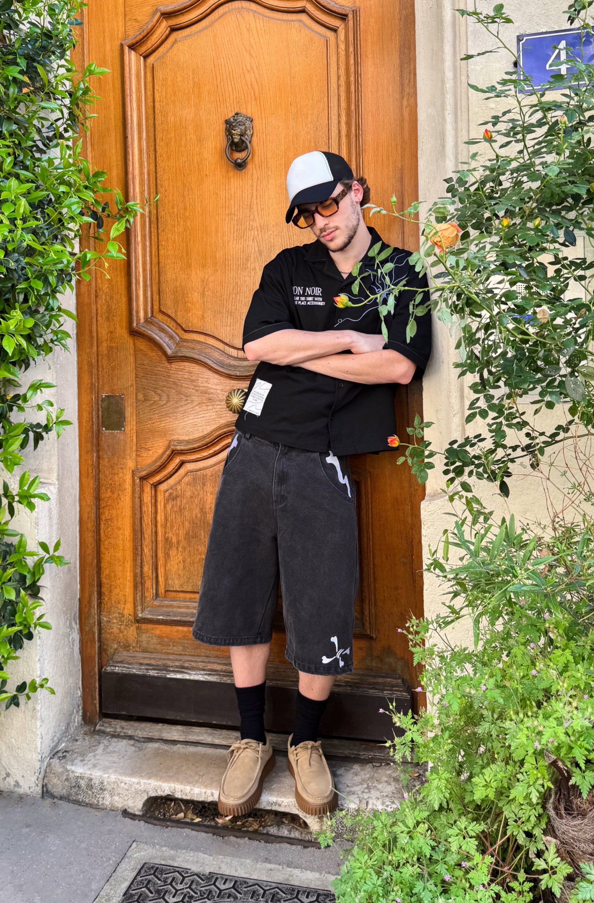 Jorts - Black - Purple Place