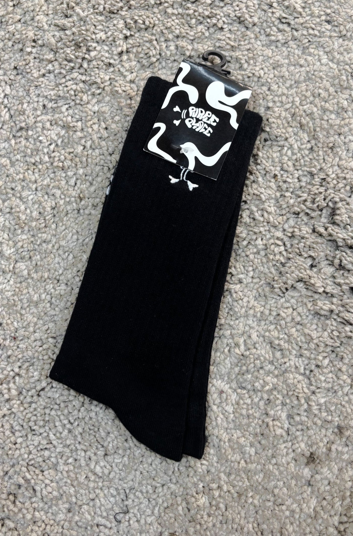 Logo Socks - Black - Purple Place