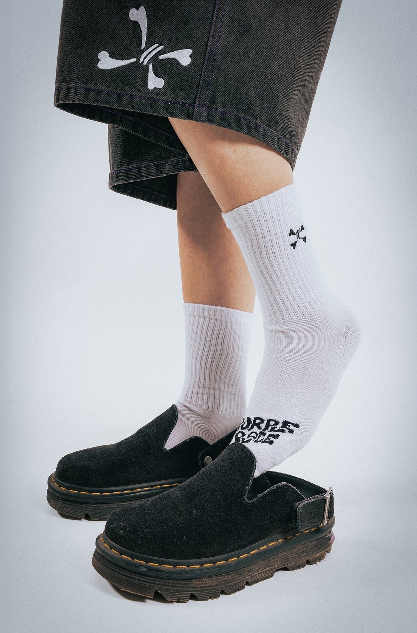 Logo socks White - Purple Place