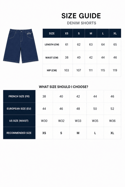 NAVY BLUE JORTS - Purple Place
