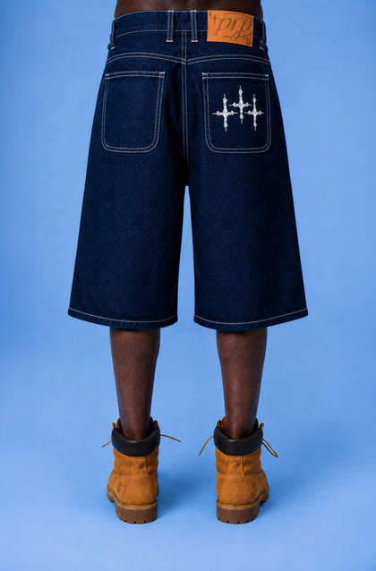 NAVY BLUE JORTS - Purple Place