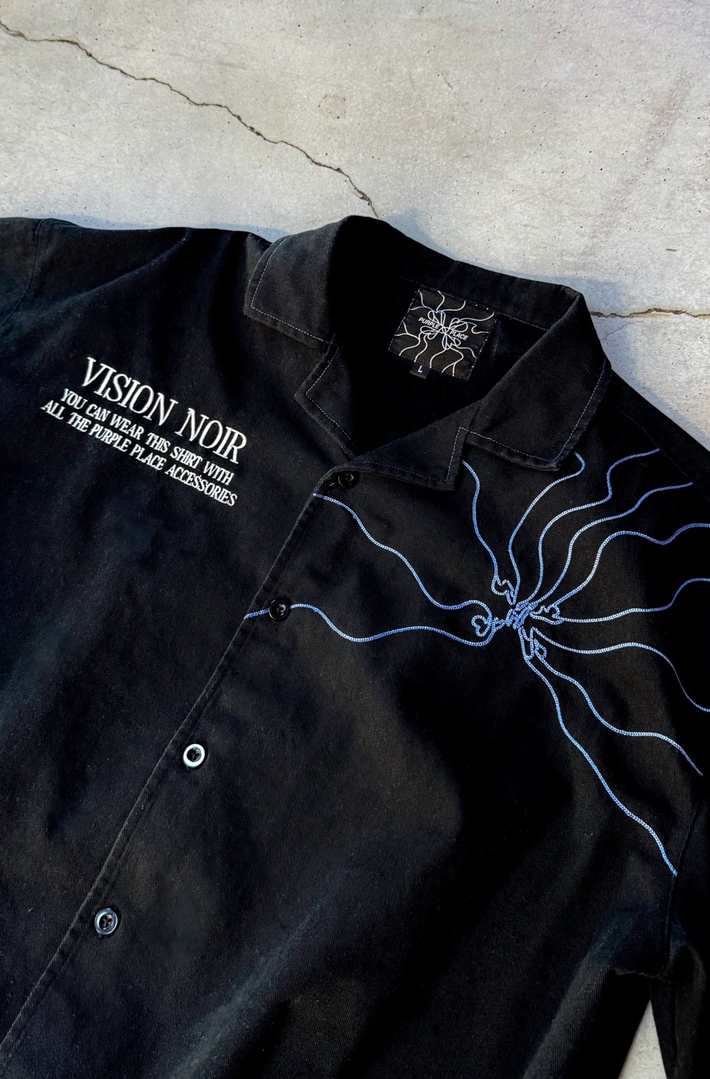 Vision Shirt - Black and Purple - Purple Place