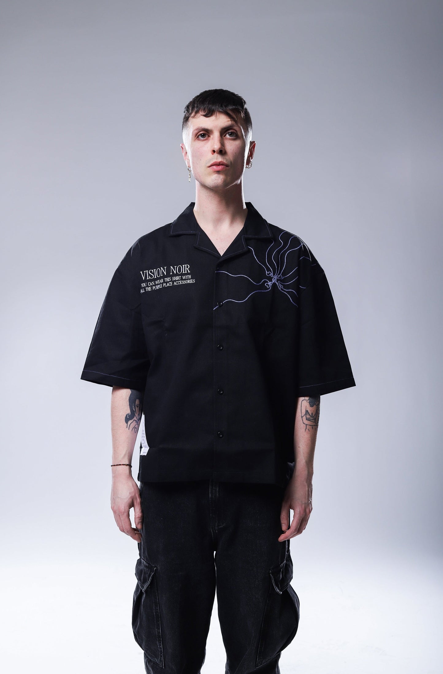 Vision Shirt - Black and Purple - Purple Place