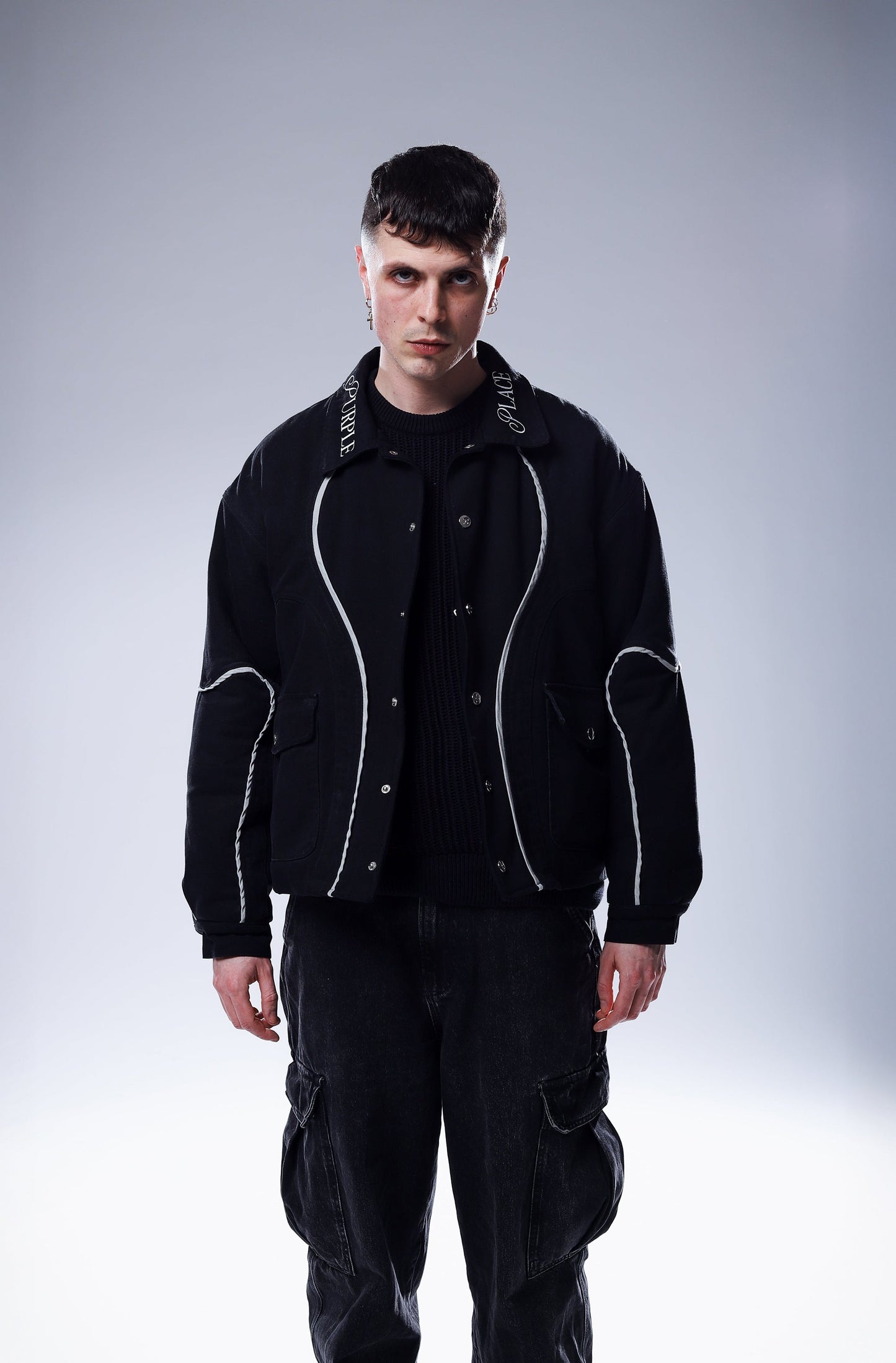 Wire Jacket Black - Purple Place
