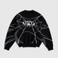Origin Knitwear – pull jacquard noir réfléchissant – photo 1