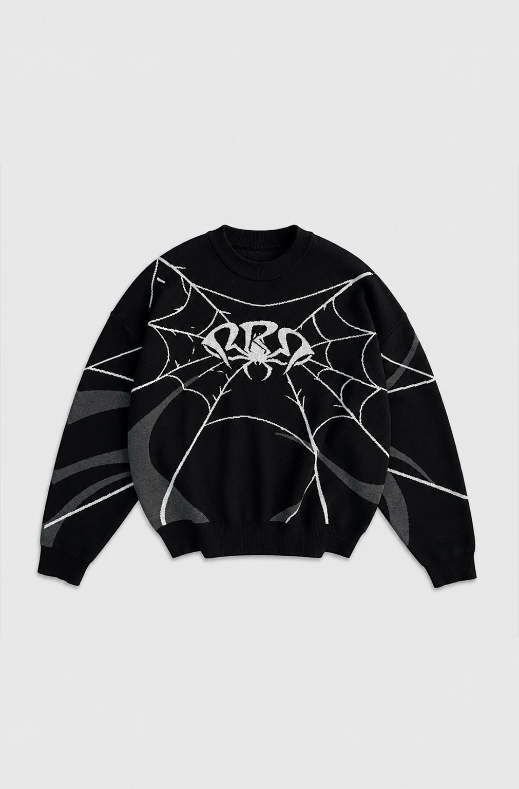 Origin Knitwear – pull jacquard noir réfléchissant – photo 1
