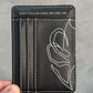 Origin Card Holder – porte-cartes cuir PU surpiqué blanc – photo 3