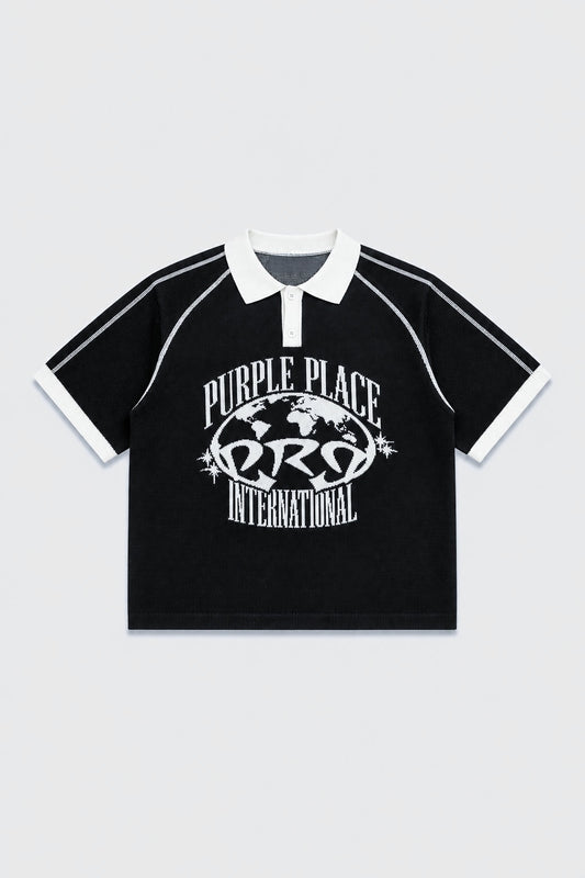 INTERNATIONAL KNIT TEE BLACK - PRECOMMANDE