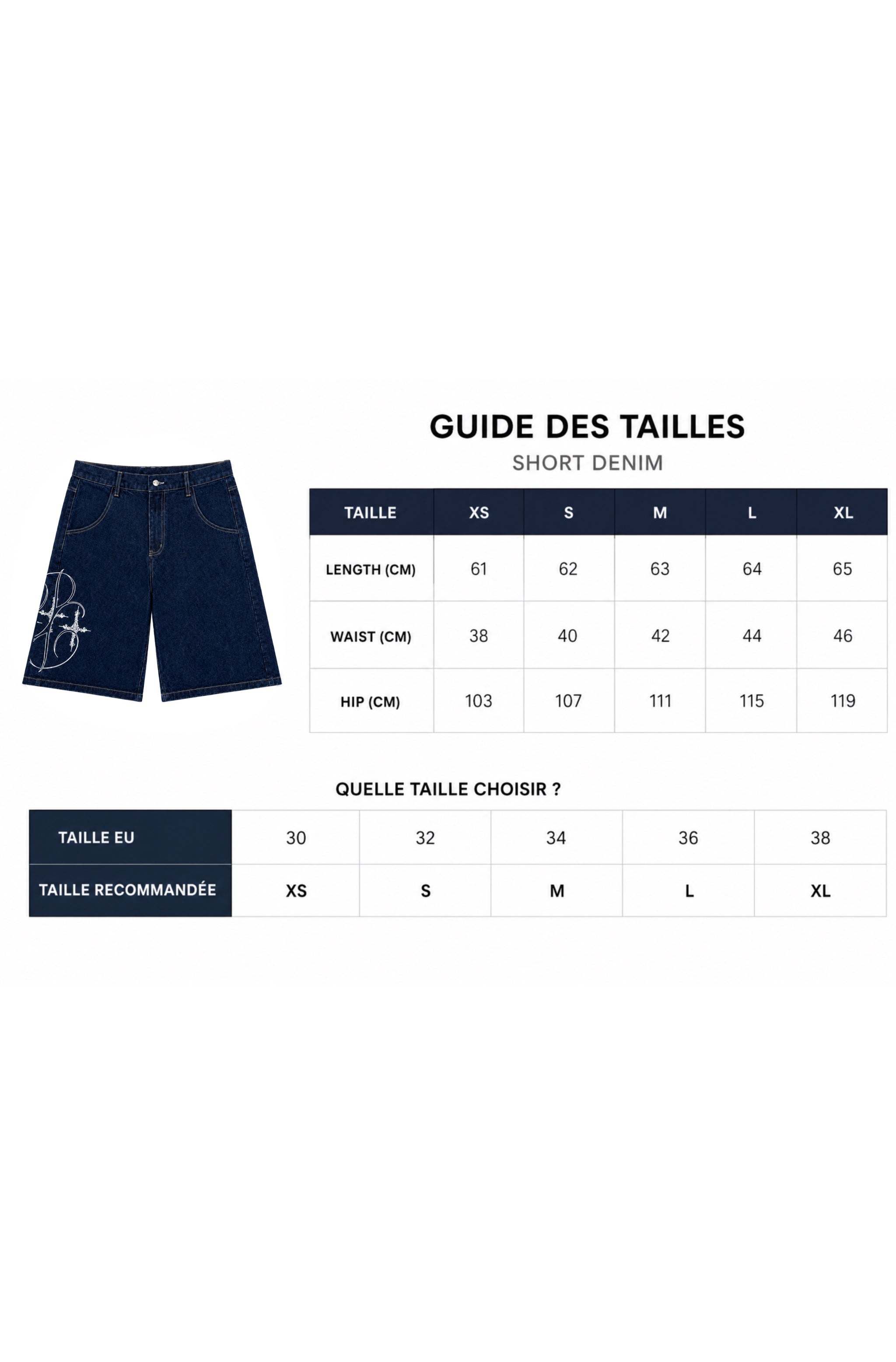 ACE JORTS - NAVY BLUE