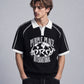 Knit Tee International Black – t-shirt noir logo jacquard – photo 2