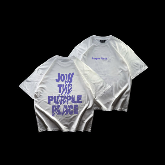 Join The Purple Place T-shirt - White