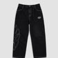 Origin Pant – pantalon denim noir brodé – photo 1