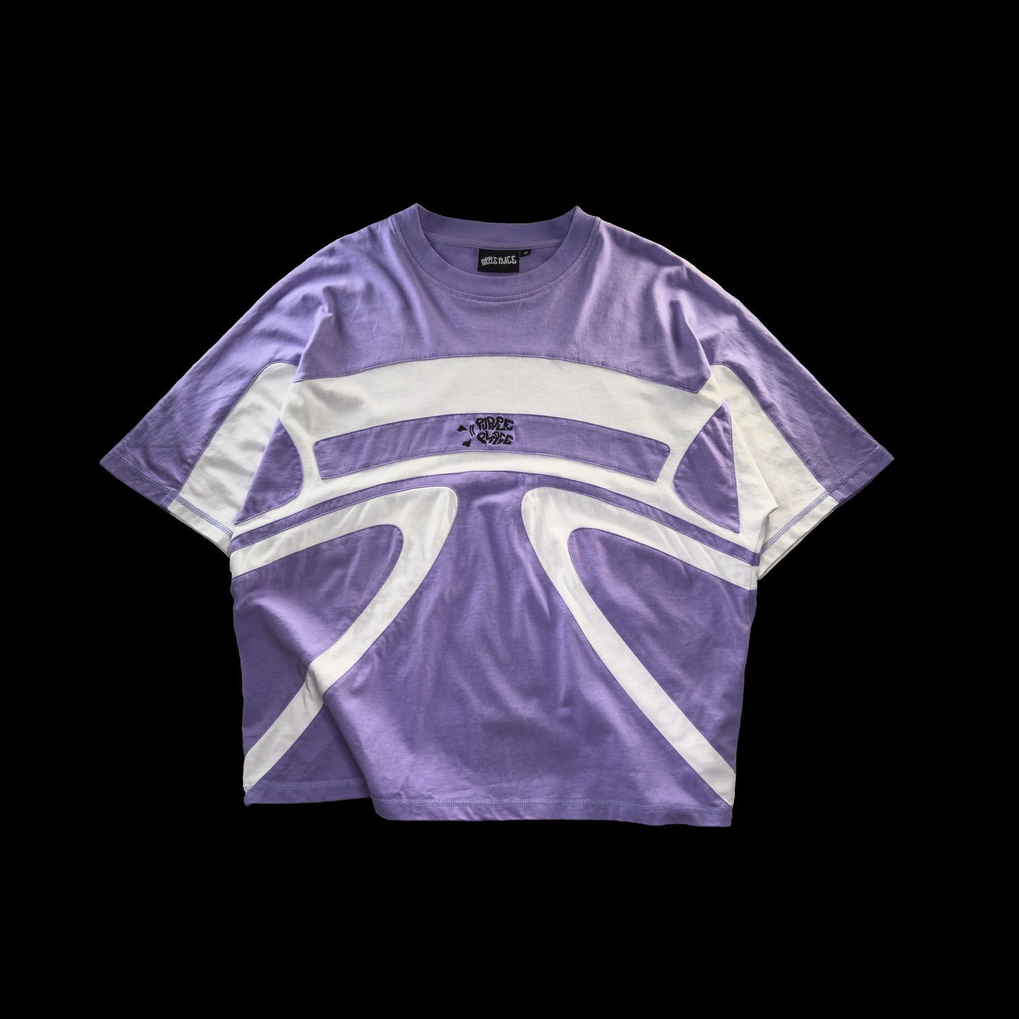 Hooking Tee - Purple and white