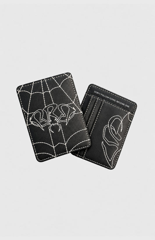 Origin Card Holder – porte-cartes cuir PU surpiqué blanc – photo 1