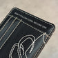 Origin Card Holder – porte-cartes cuir PU surpiqué blanc – photo 4