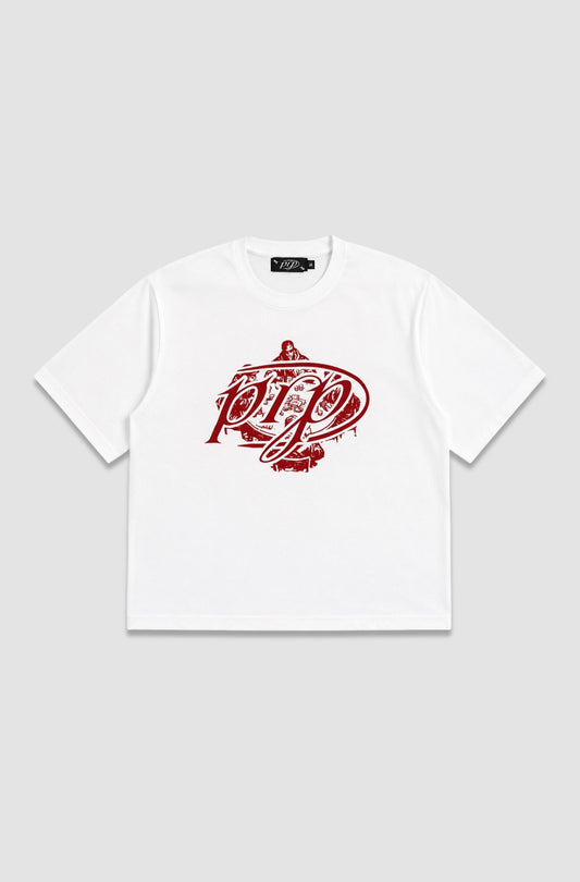 ACE CLUB LOGO WHITE TEE - Purple Place