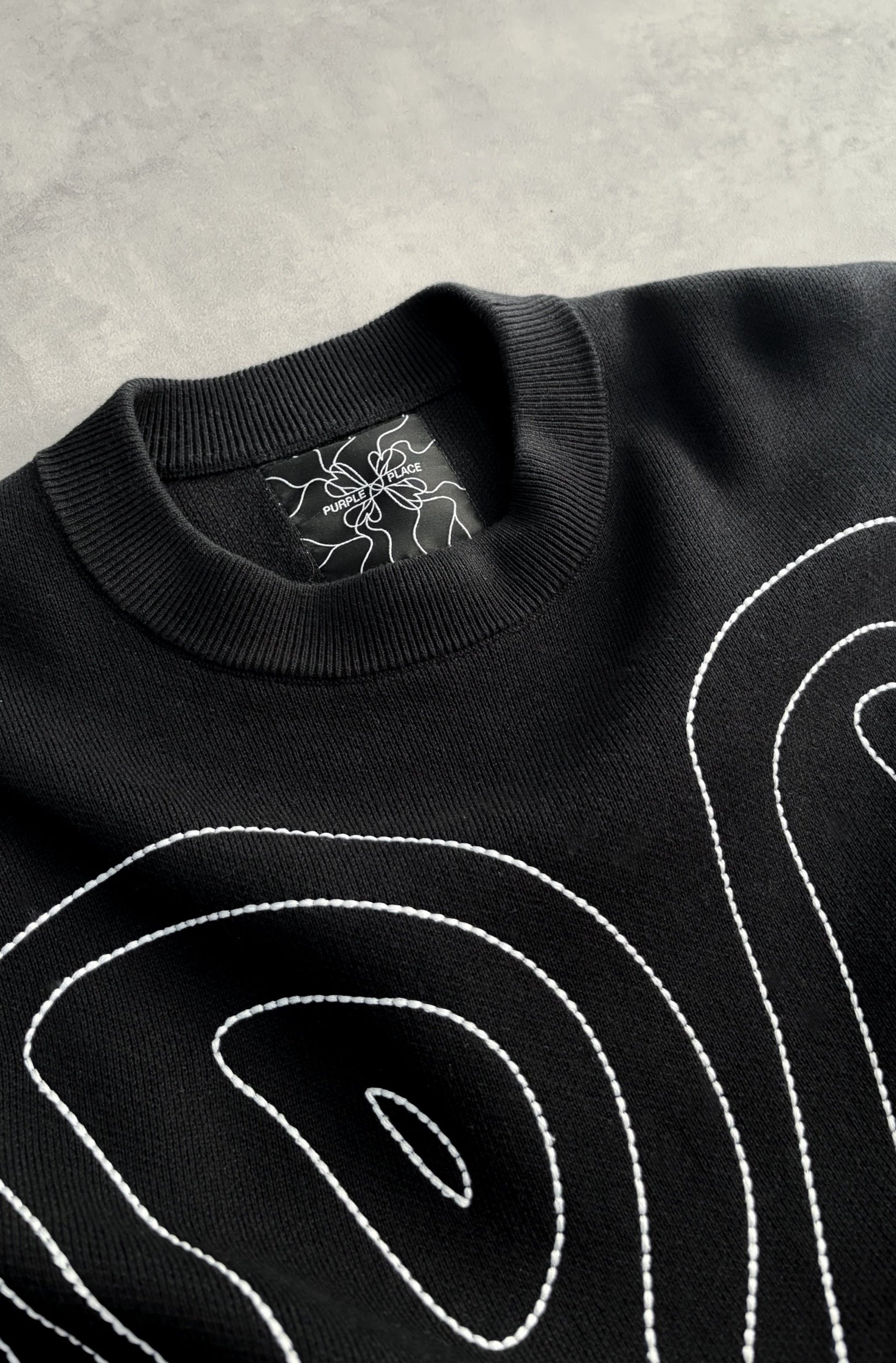 Aura Knit - Black - Purple Place