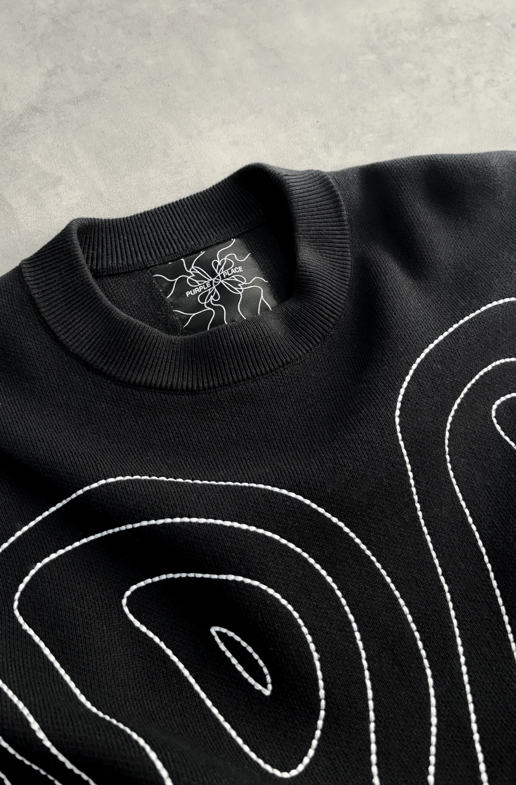Aura Knit - Black - Purple Place