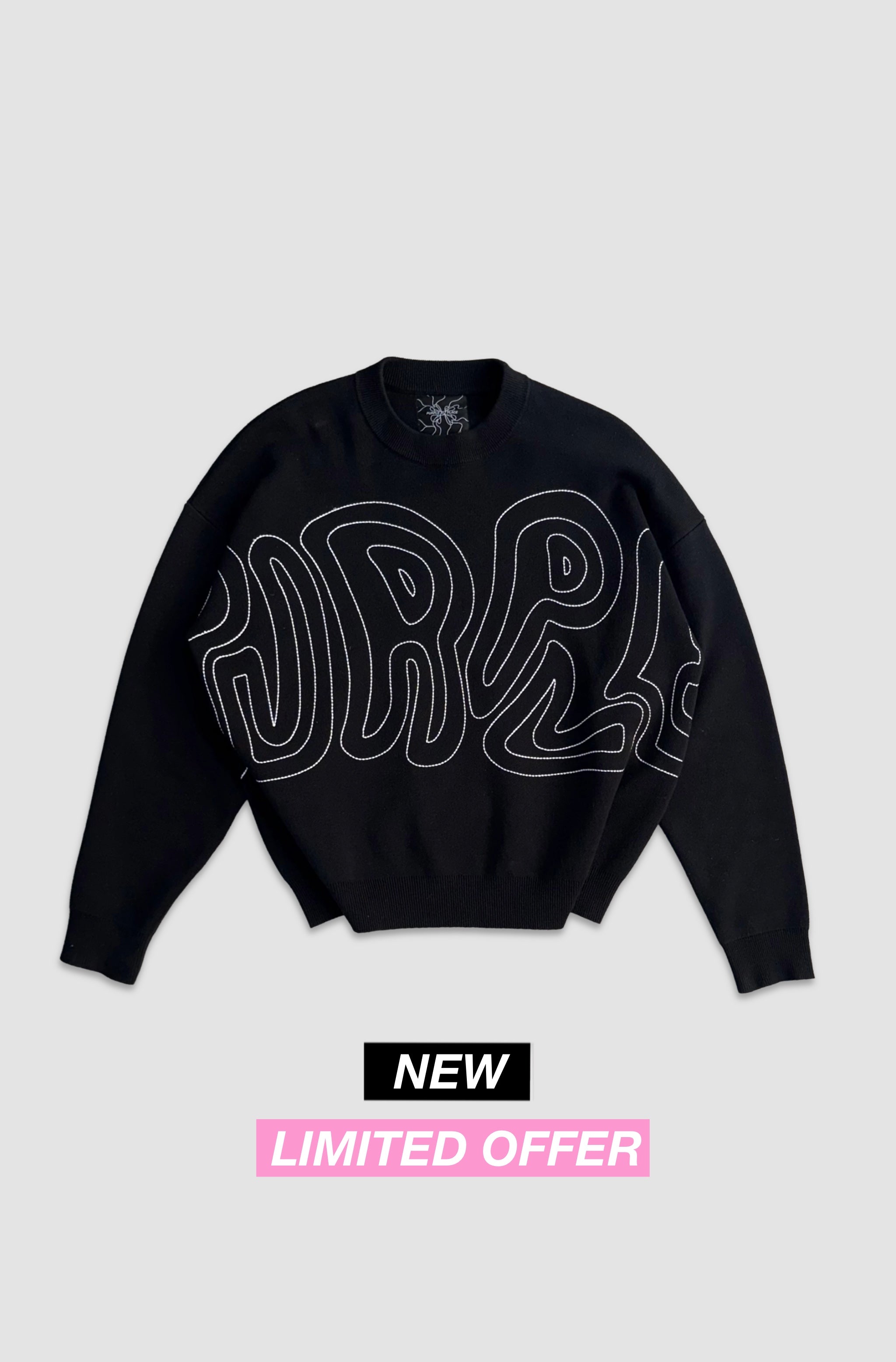 Aura Knitwear - Black (PRÉCOMMANDE) - Purple Place