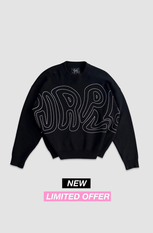 Aura Knitwear - Black (PRÉCOMMANDE) - Purple Place