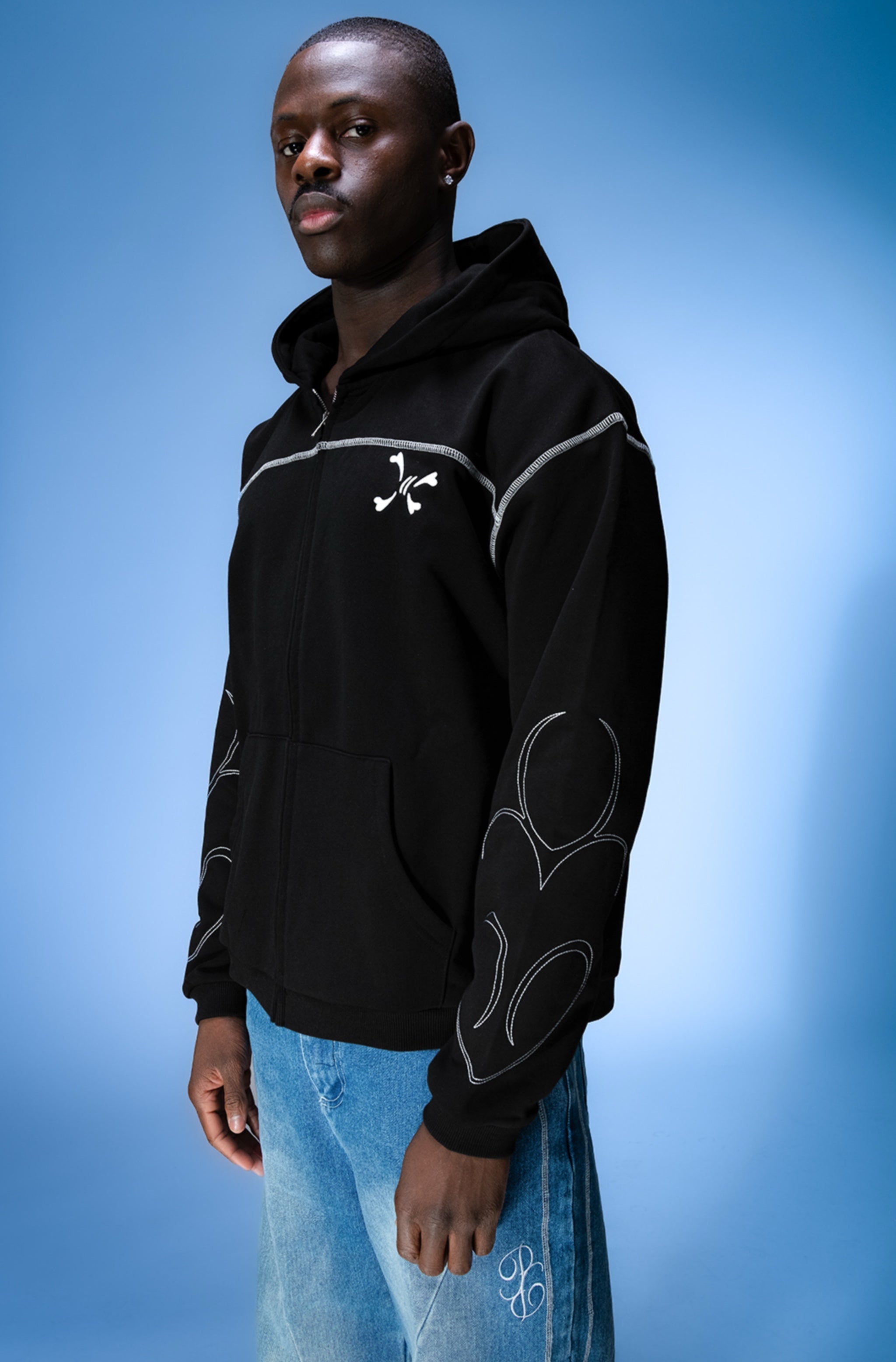 AURA ZIP BLACK - Purple Place