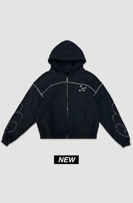 Aura Zip Black - Purple Place