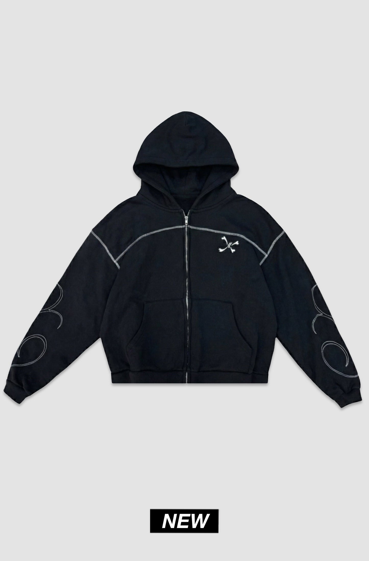 AURA ZIP BLACK - Purple Place