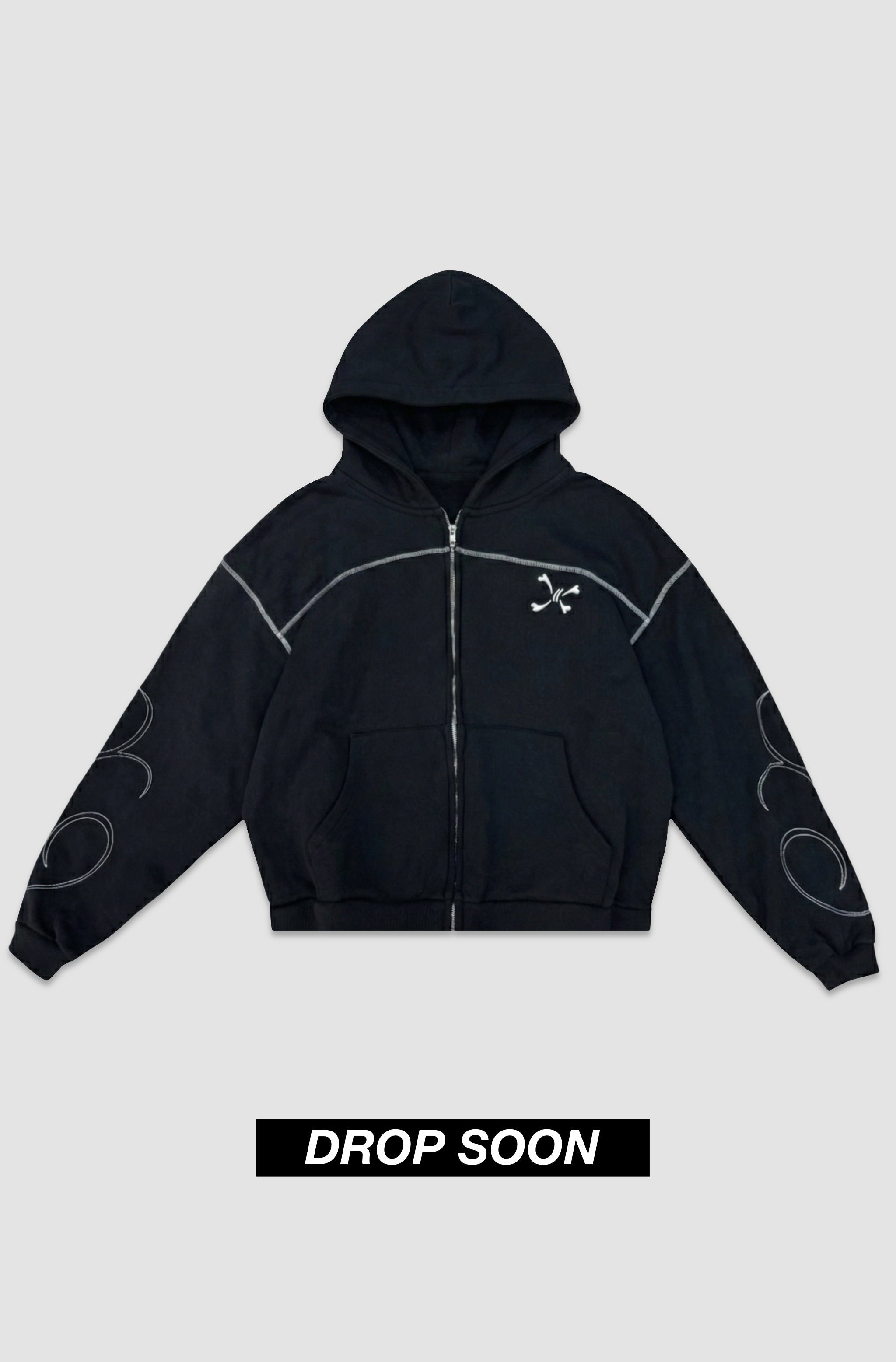 AURA ZIP BLACK - Purple Place