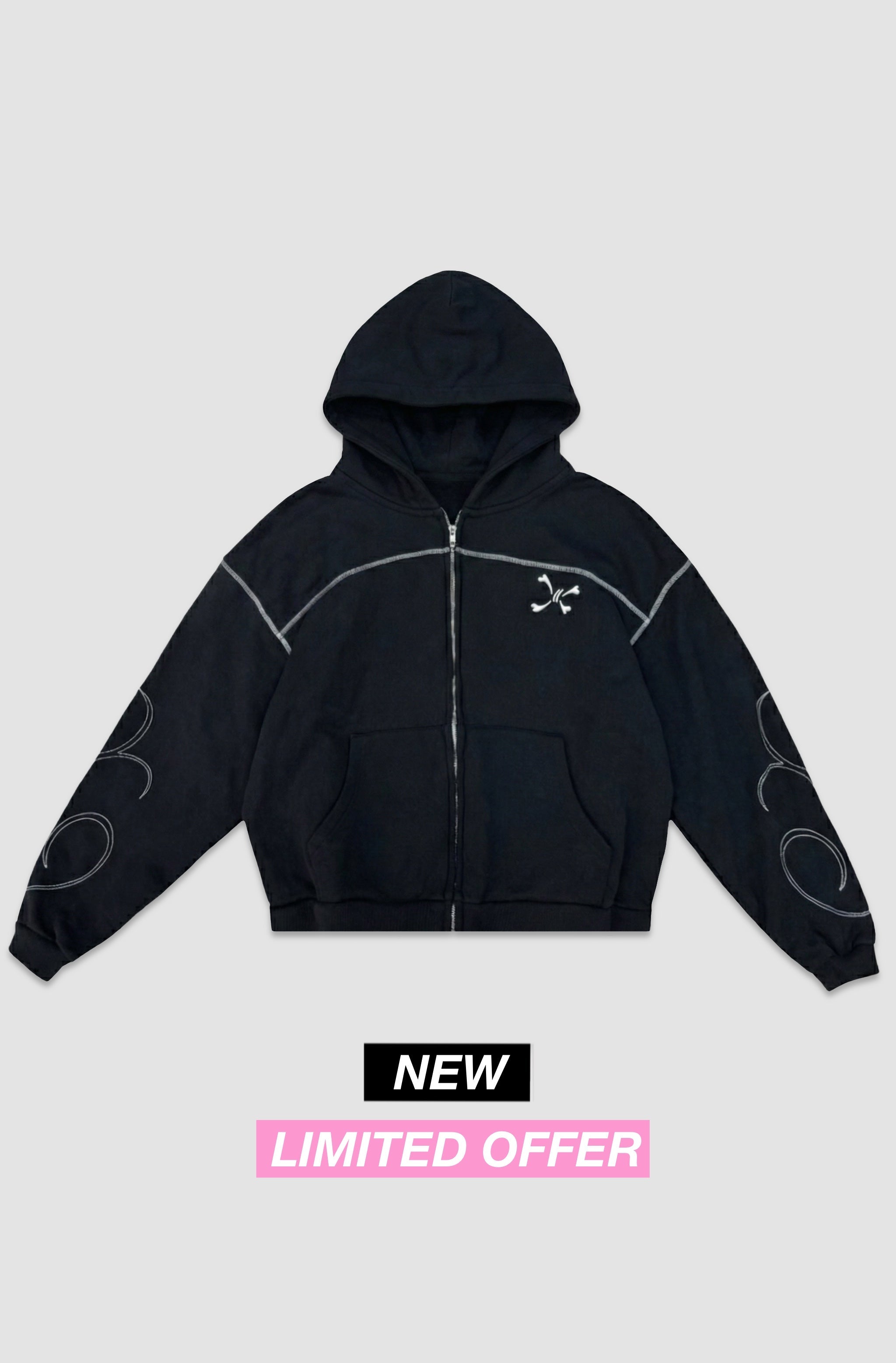 Aura Zip Black - Purple Place