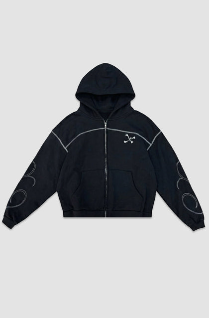 Aura Zip Black - Purple Place