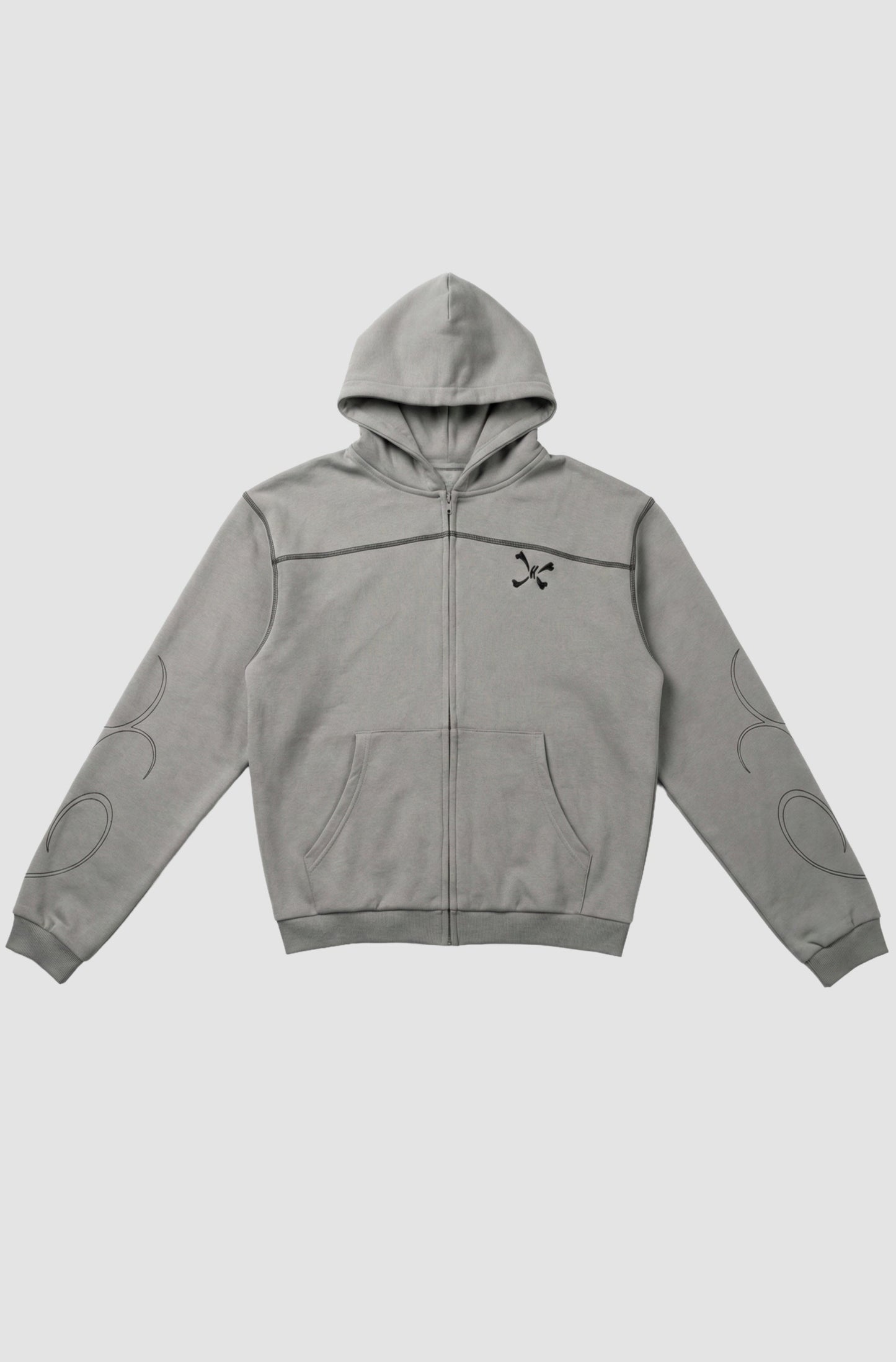 AURA ZIP GRAY - Purple Place