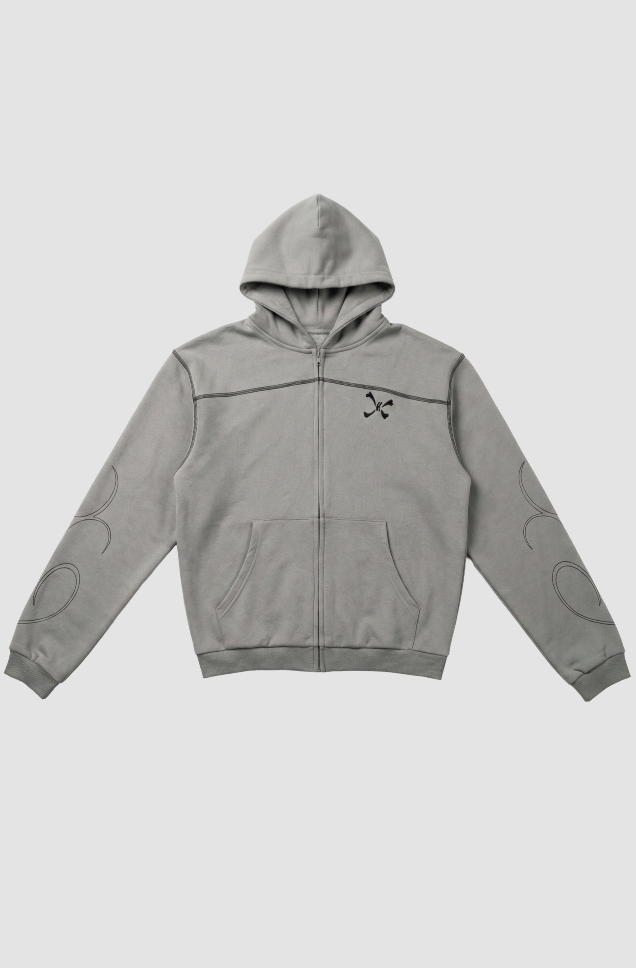 AURA ZIP GRAY - Purple Place