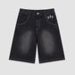 FADED BLACK JORTS - Purple Place