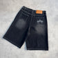 FADED BLACK JORTS - Purple Place