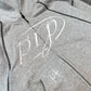 GREY ZIP HOODIE - Purple Place