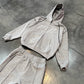 GREY ZIP HOODIE - Purple Place