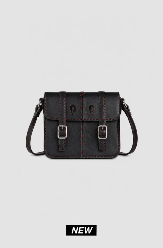 HOOK BAG - BLACK AND RED - Purple Place