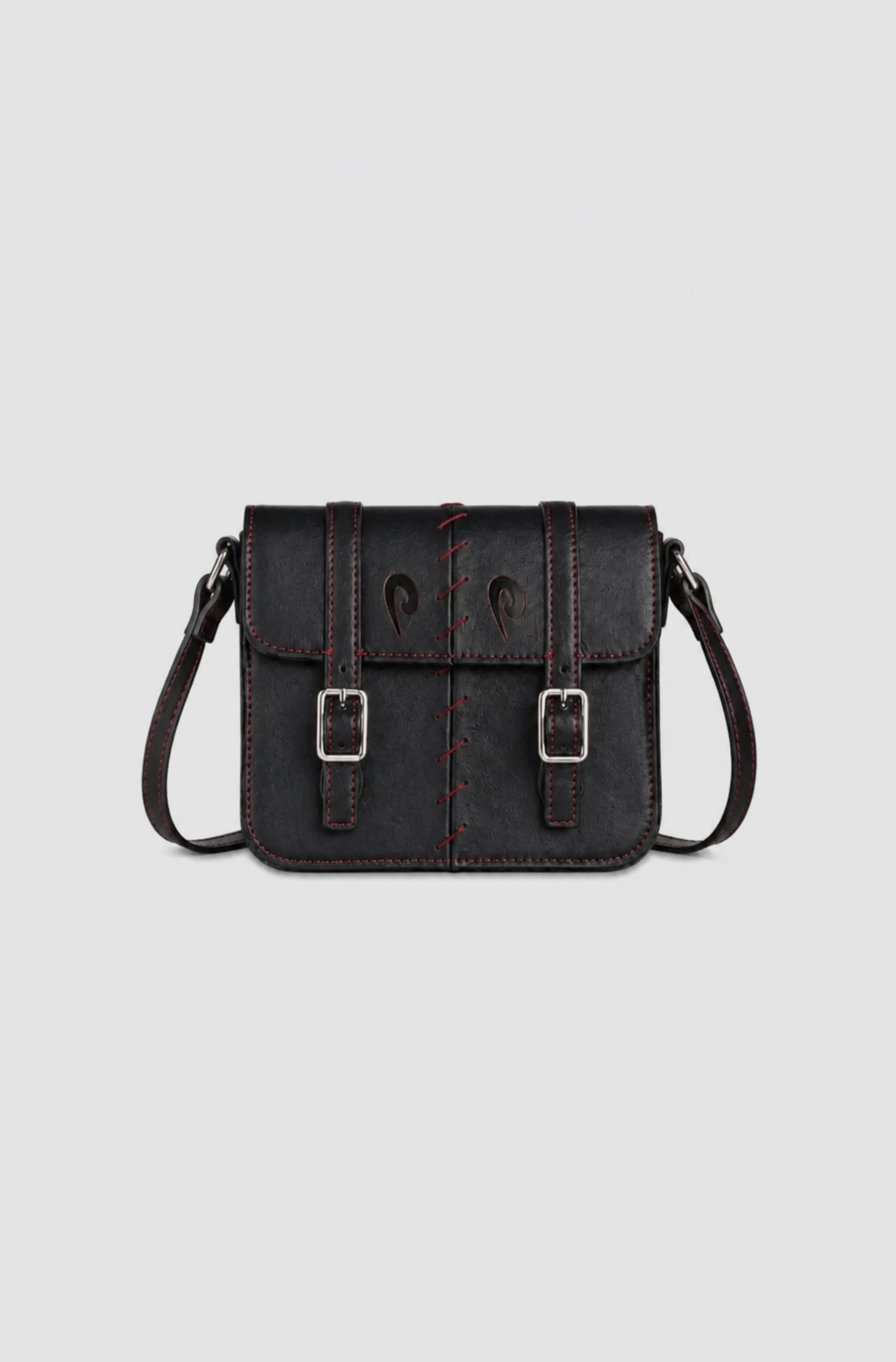 HOOK BAG - BLACK AND RED - Purple Place