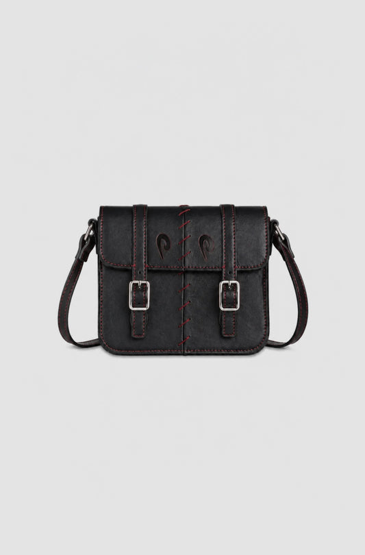 HOOK BAG - BLACK AND RED - Purple Place