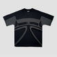 Hooking Tee - Black and Gray - Purple Place