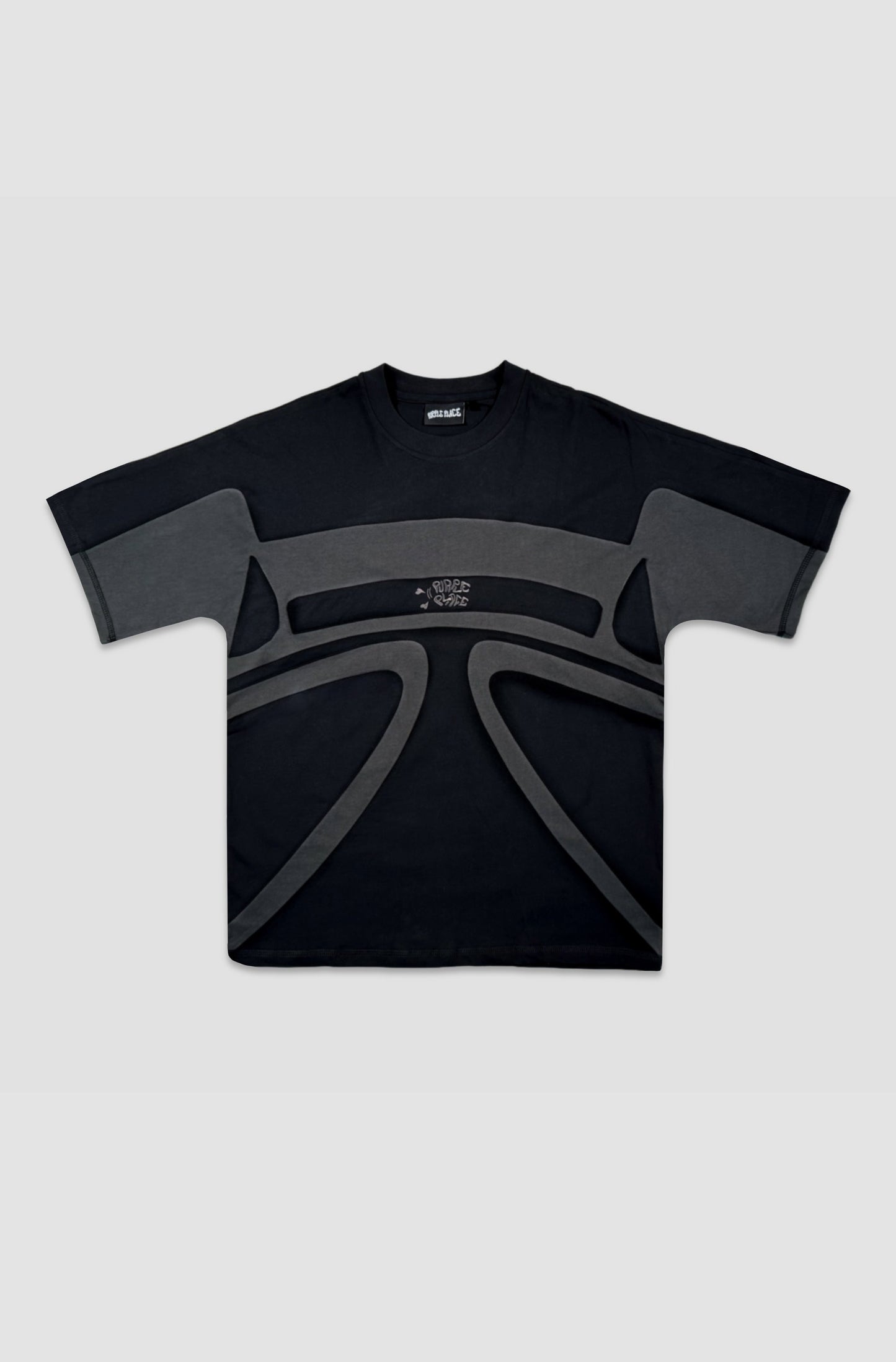Hooking Tee - Black and Gray - Purple Place