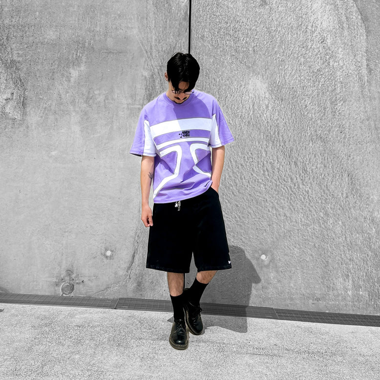 Hooking Tee - Purple and white - Purple Place