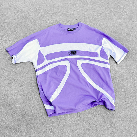 Hooking Tee - Purple and white - Purple Place