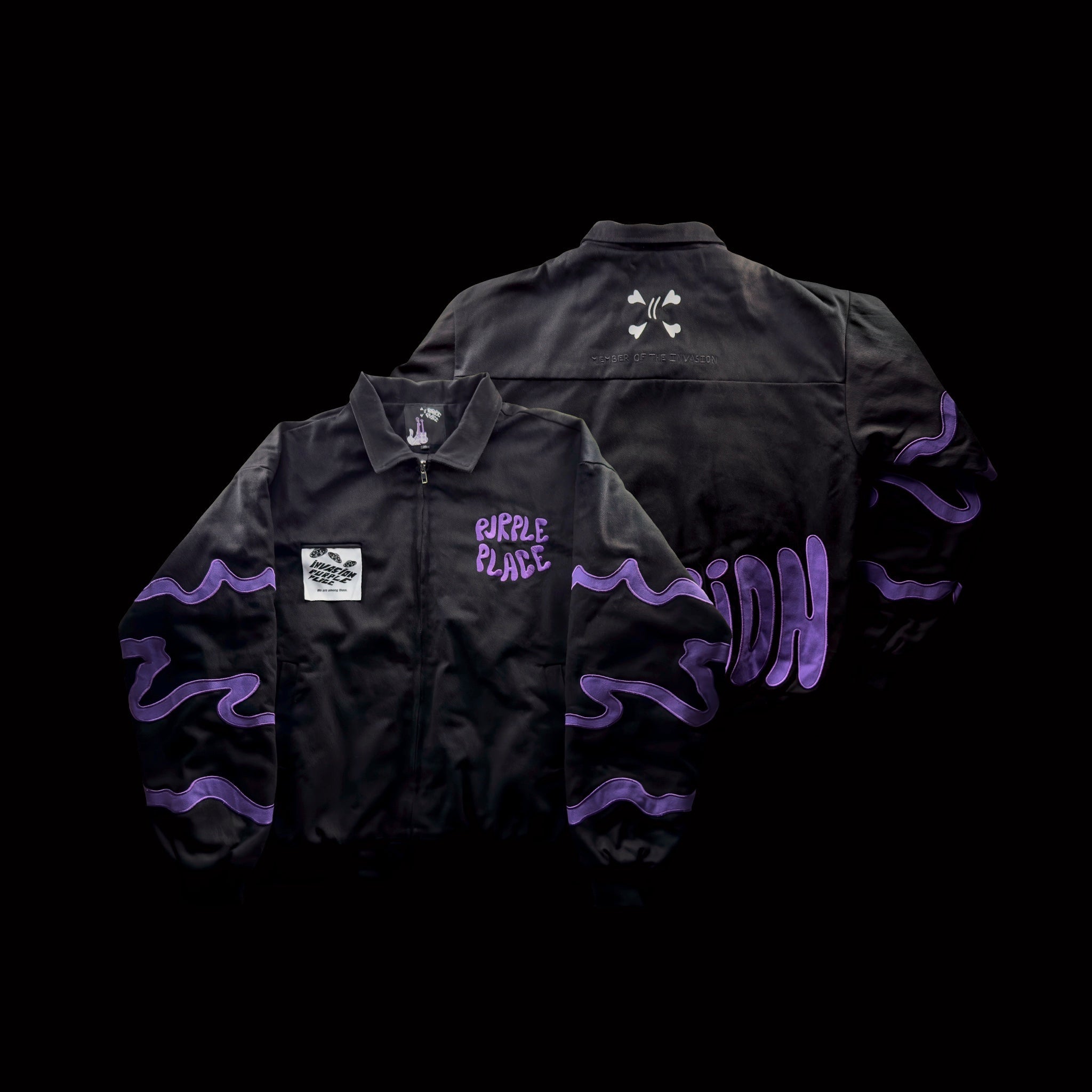 Invasion Jacket Black - Purple Place