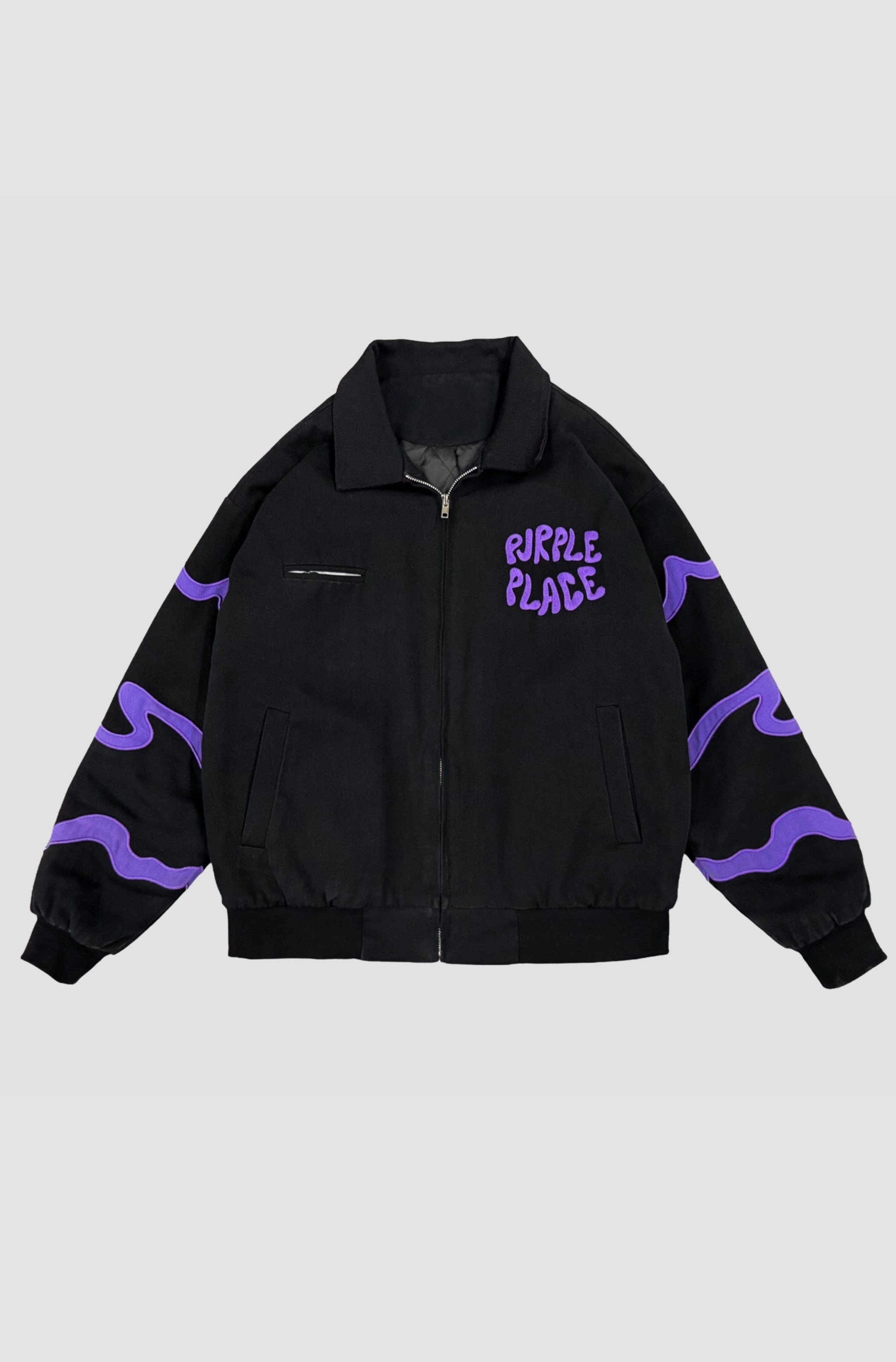 Invasion Jacket - Black - Purple Place